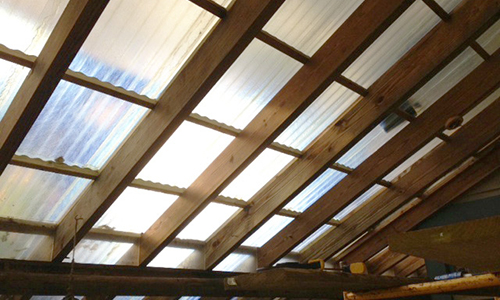 clear corrugated fiberglass sheet